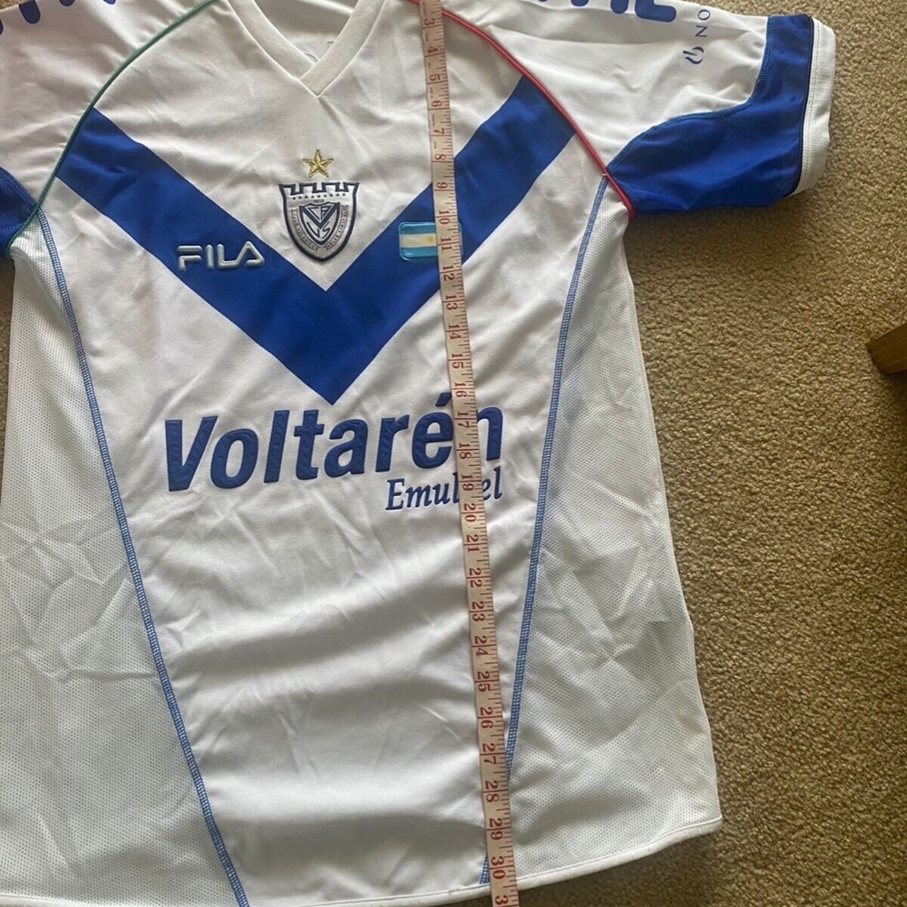 Soccer Jersey 2003 club Velez Argentina FILA Novartis Futbol white Voltaren - Picture 11 of 15
